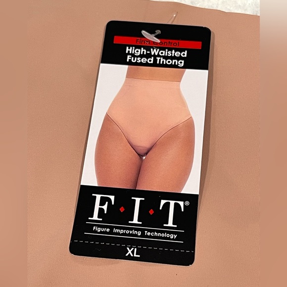 🔥FIT🔥Figure Improving Technology SIZE XL Firm Control High-Waisted Fused Thong - Picture 9 of 10